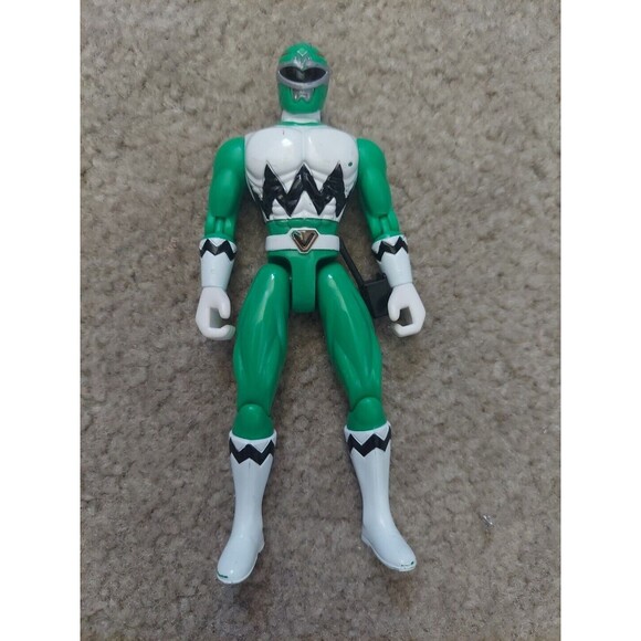 1998 Bandai Power Ranger Lost Galaxy Talking Green Ranger Figure 5 inch Retro - Picture 2 of 6